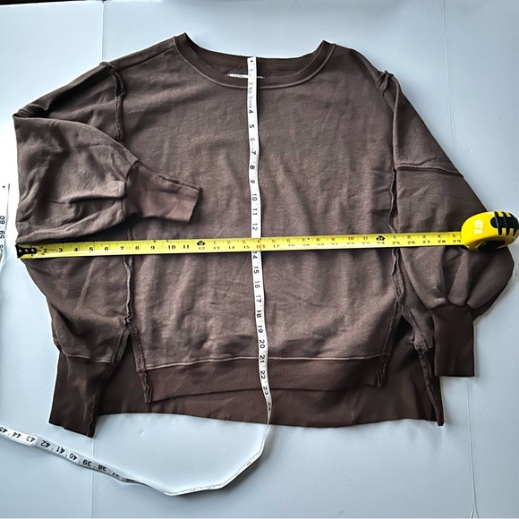 ☀️NEW Free People We The Free Camden Pullover. Chocolate Brown. Size: XS - Picture 10 of 12